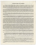 Three Stooges Agreement Signed by Moe Howard, Larry Fine & Joe DeRita for an Appearance on ''The Danny Thomas Special''